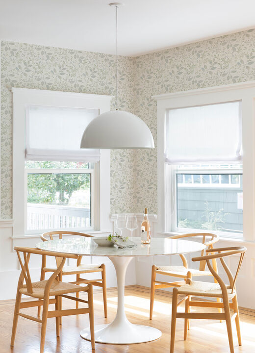 Tinker Teal Woodland Botanical Wallpaper