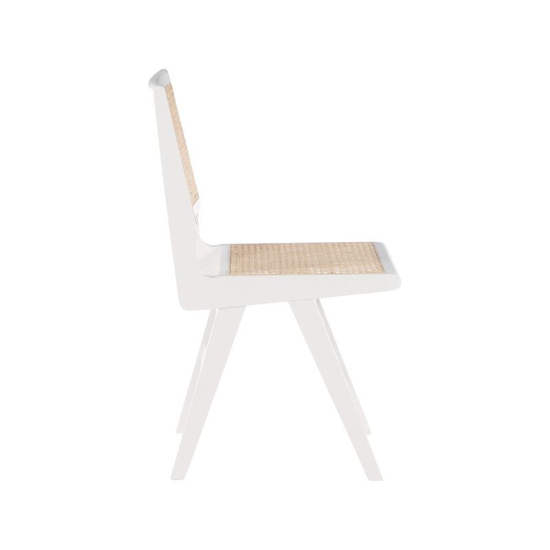 Meridian Furniture Preston White Wood Dining Side Chair, Set of 2