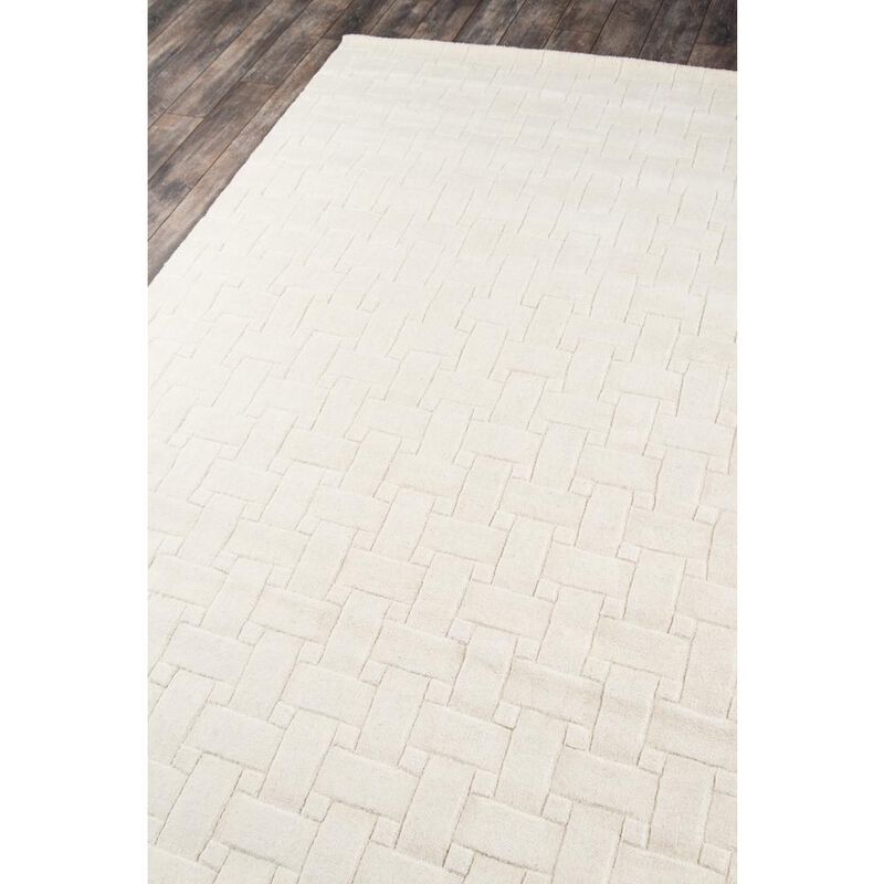 Momeni Contemporary Runner Area Rug, Ivory, 2'3 X 8' Runner