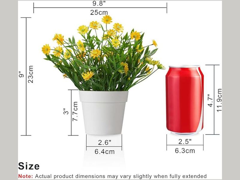 Yellow Artificial Daisy Flowers Home Decor Plants Bathroom image number 2
