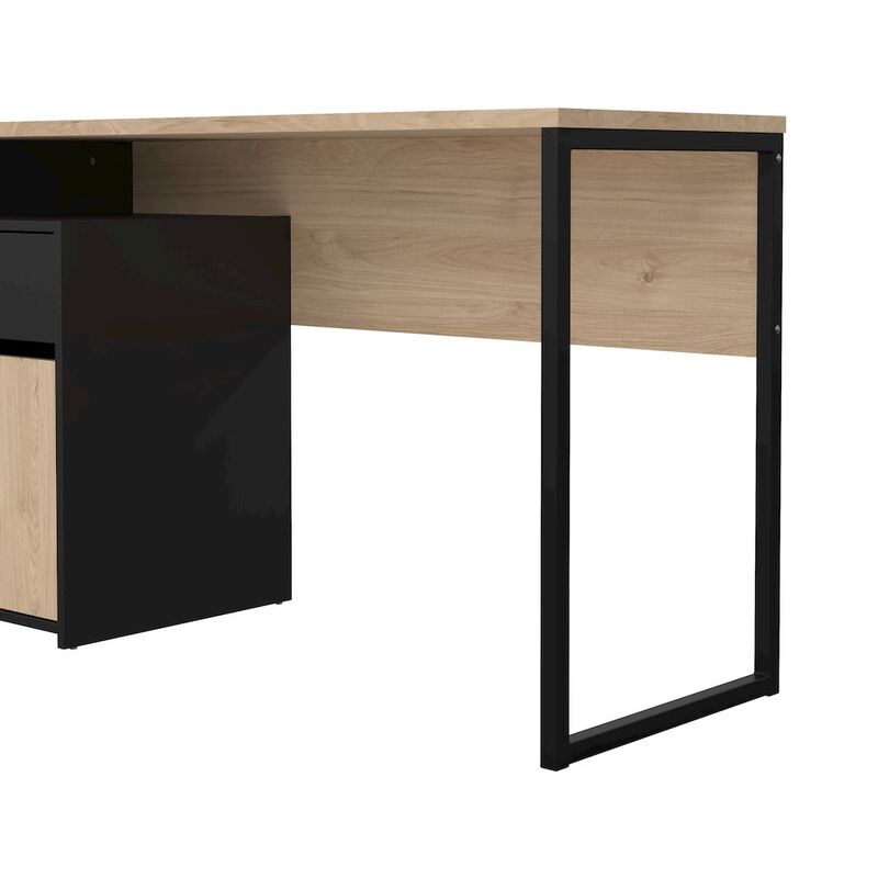 Tvilum Home Office Writing Desk with 1 Door and 1 Drawer