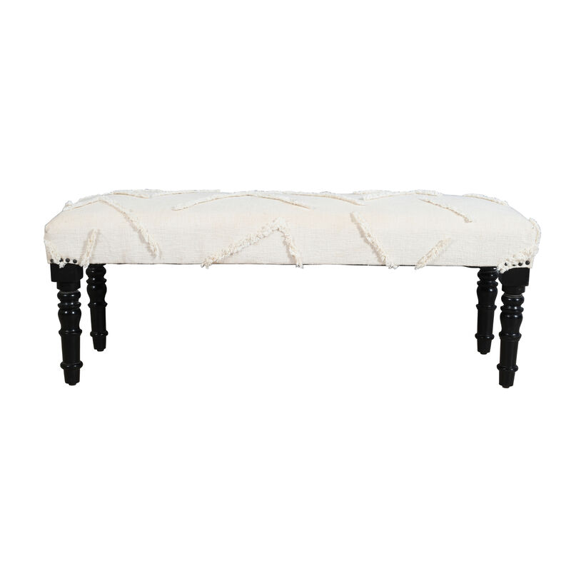 Aurora Contemporary Upholstered Accent Bench image number 2