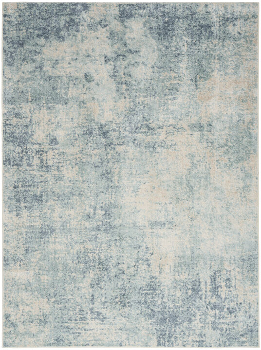 HomeRoots Abstract Power Loom Washable Area Rug