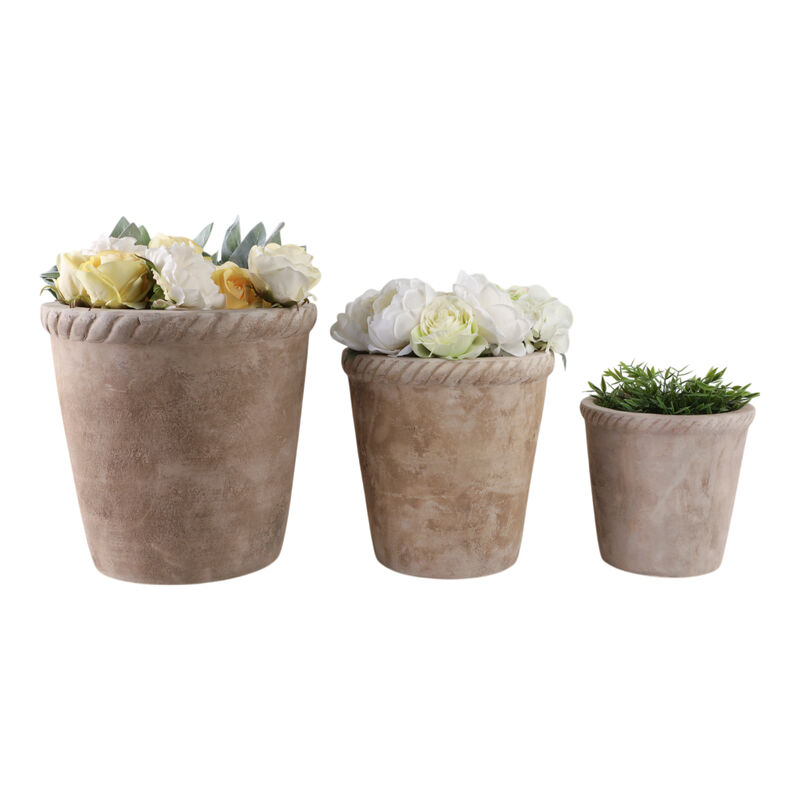 S/3 Terracotta Planters image number 1