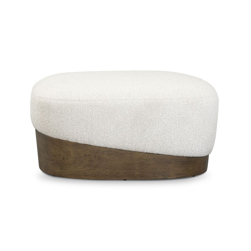 Domina Kale Green Boucle Ottoman image number 1