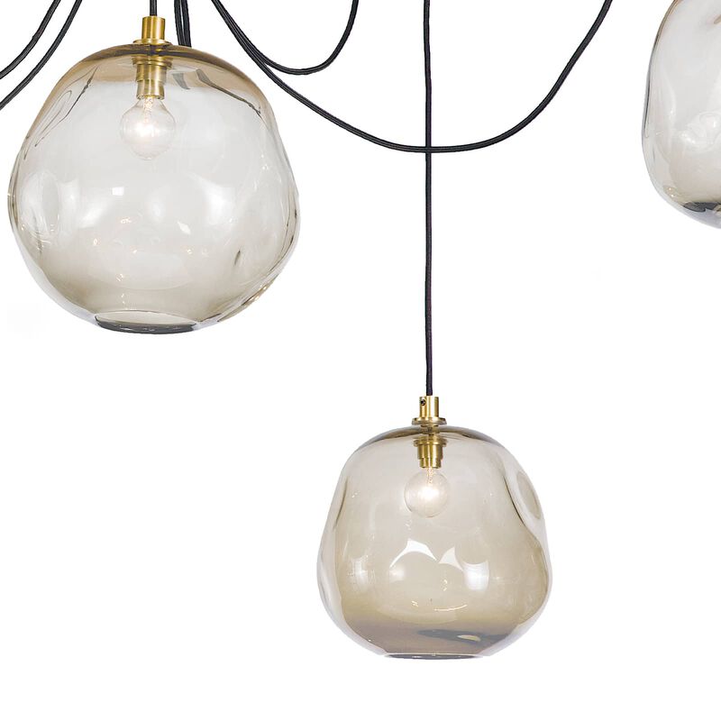 Small Molten Spider With Smoke Glass