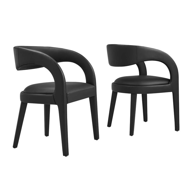 Pinnacle Vegan Leather Dining Chair Set of Two image number 0