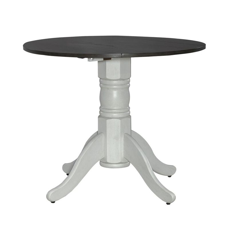 Liberty Furniture Brook Bay Opt 3 Piece Drop Leaf Table Set in White image number 0