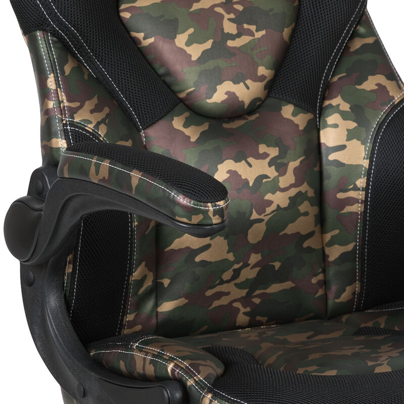 X10 Gaming Chair Racing Office Ergonomic Computer PC Adjustable Swivel Chair with Flip-up Arms, / LeatherSoft image number 6