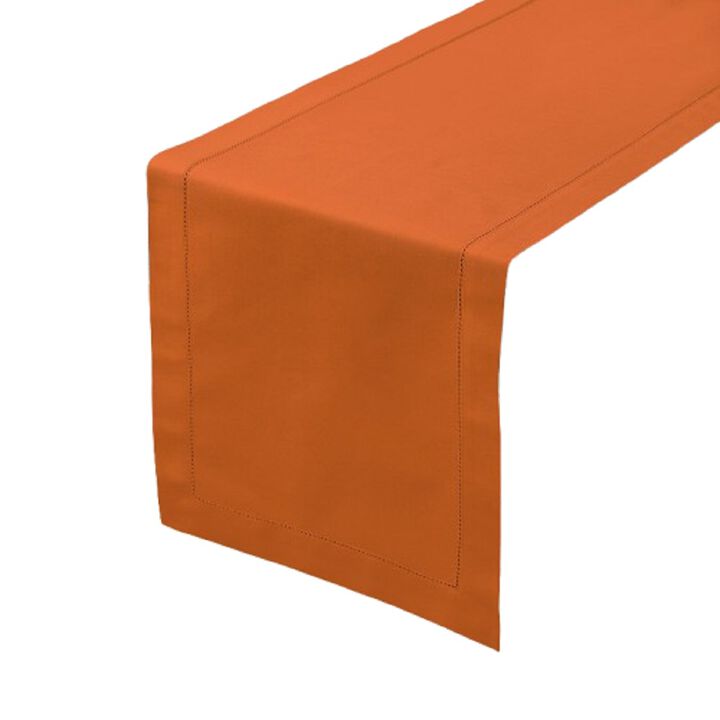 Solino Home Cotton Linen Table Runner - Cotton Linen Hemstitch