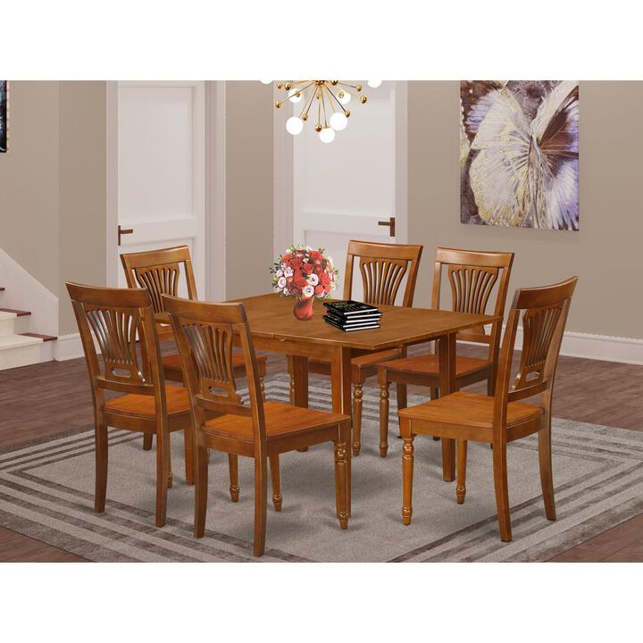 7 Pc Kitchen nook Dining set-Kitchen Table 6 Chairs for Dining room