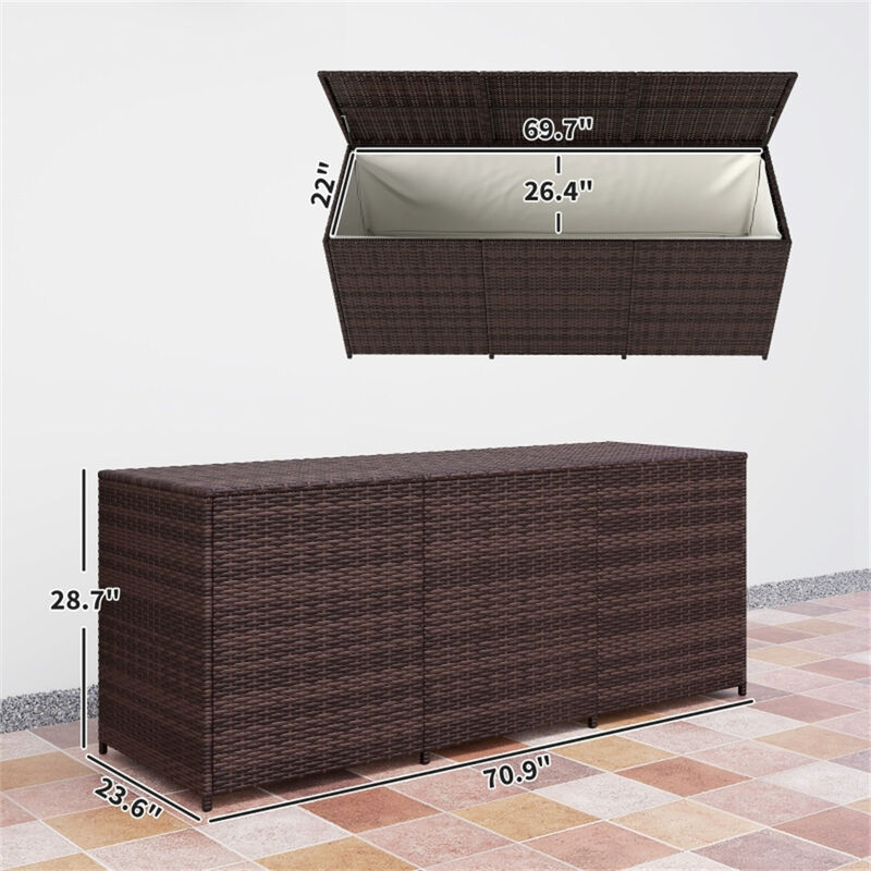 Portable Clothes Storage Organizer with Drawers for Bedroom or Closet image number 2