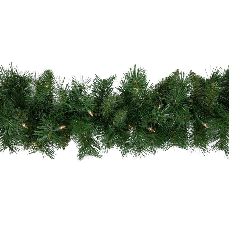 9' x 10" Pre-Lit Chatham Pine Artificial Christmas Garland  Clear Lights