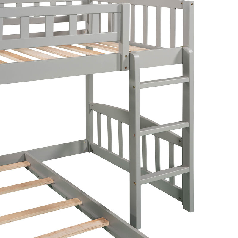 Merax Bunk Bed with Two Drawers and Slide image number 8
