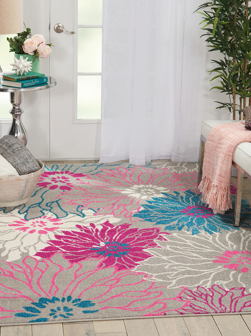 Passion PSN17 Gray 5' x Round Rug image number 8