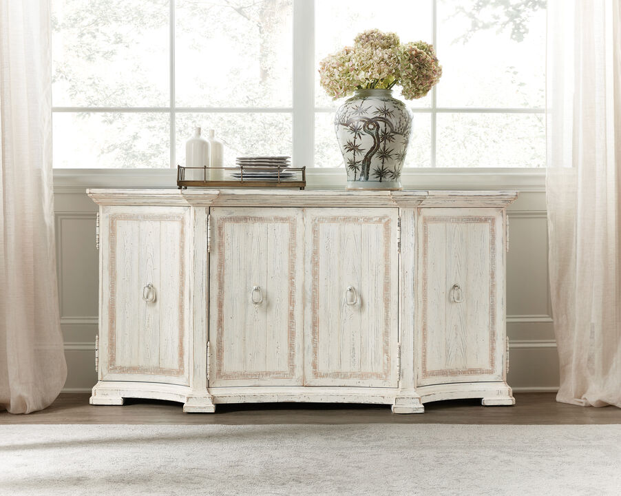 Hooker Traditions Buffet in Soft Magnolia White