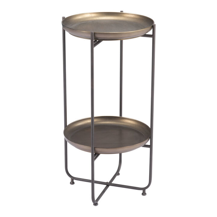 Steel End Table for Living Room or Bedroom Accent Furniture