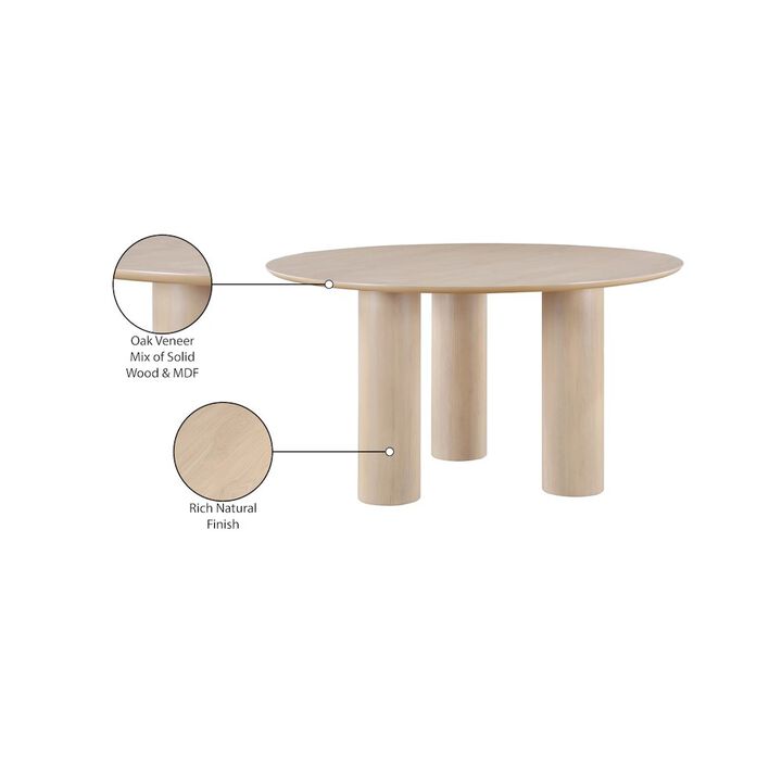 Meridian Furniture Colosseum Natural Dining Table