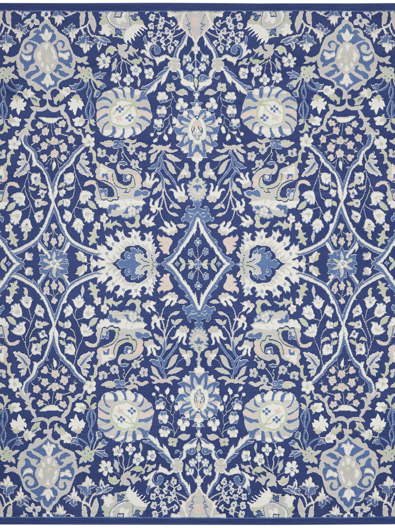 Whimsicle WHS10 Navy/Multicolor 8' x Round Rug image number 0