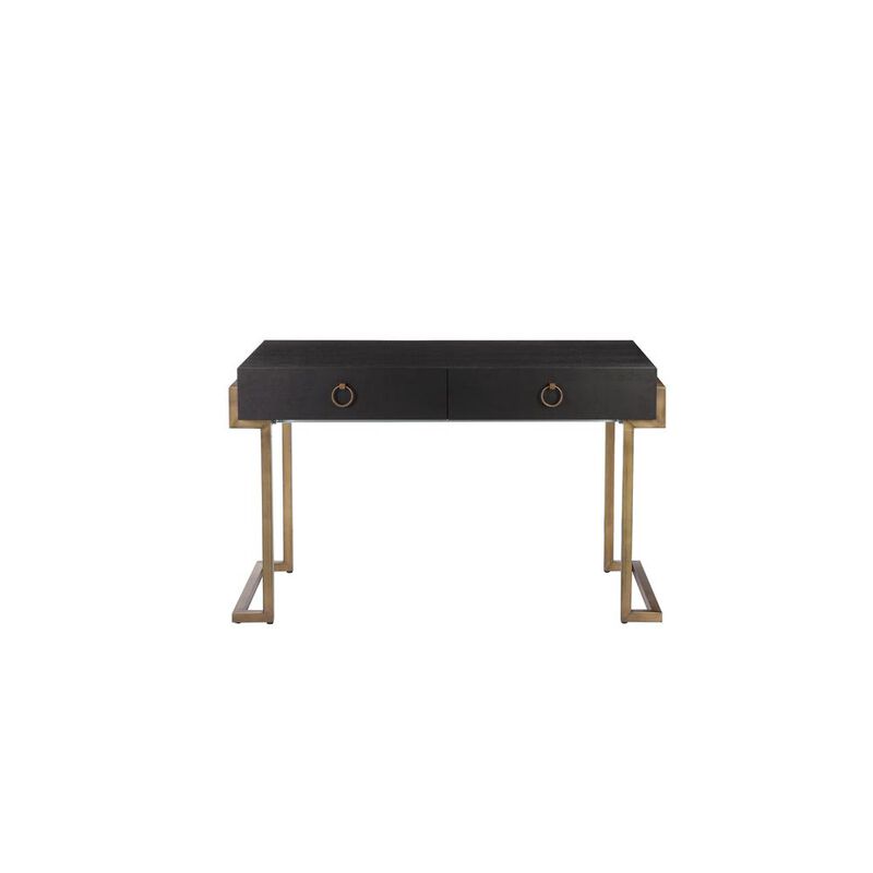 Jett Desk Brass Black