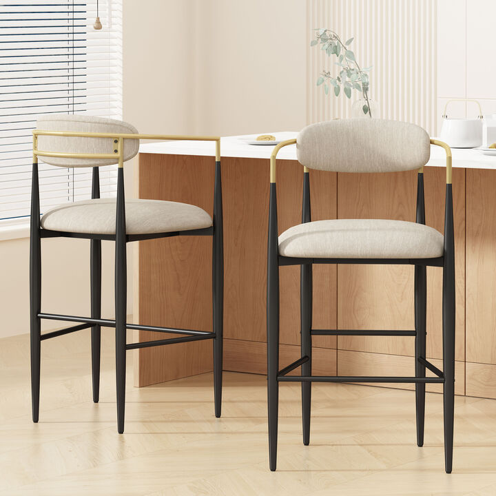 Merax Minimalist Iron Counter Chairs