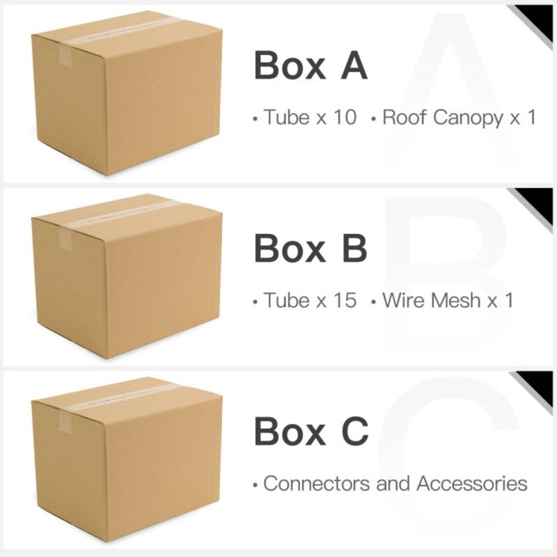 Hivvago 13 x 13 Feet Walk-in Chicken Coop with Waterproof Cover for Outdoor Backyard Farm