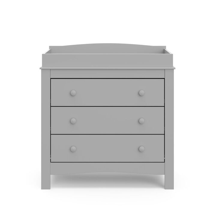 Graco Noah 3 Drawer Chest with Changing Topper (Pebble Gray)