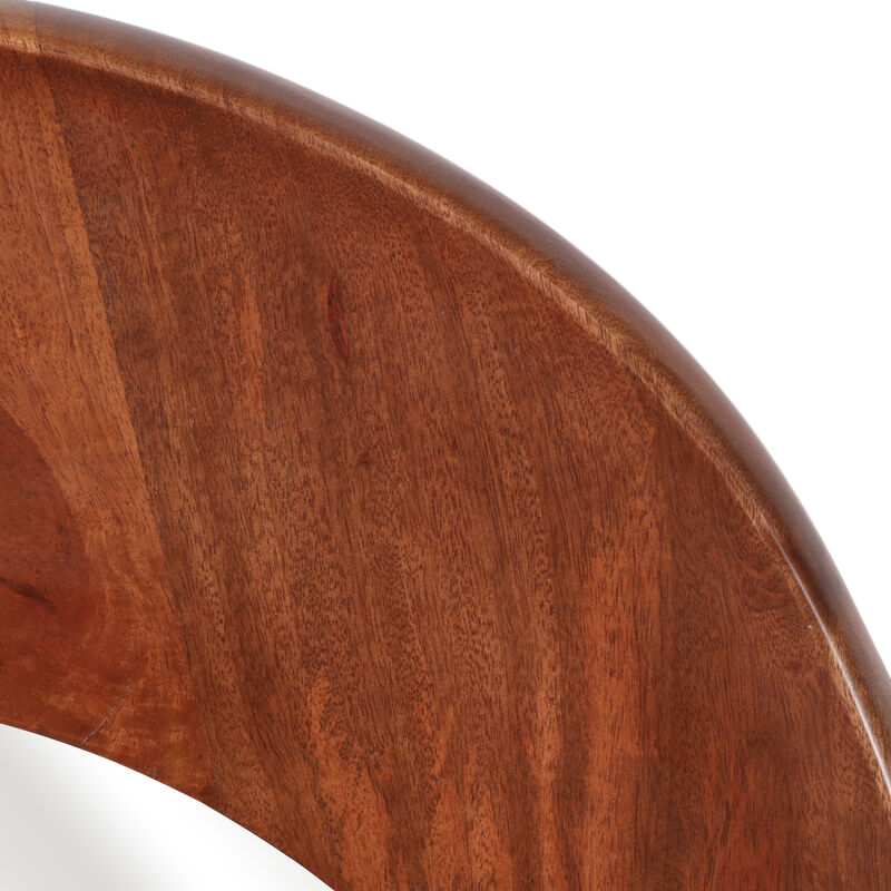 62x35 Organic Oval Wood Mirror image number 4