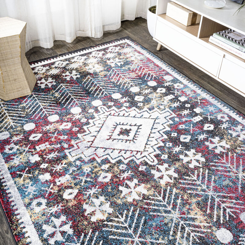 Dhiya Distressed Kilim Area Rug