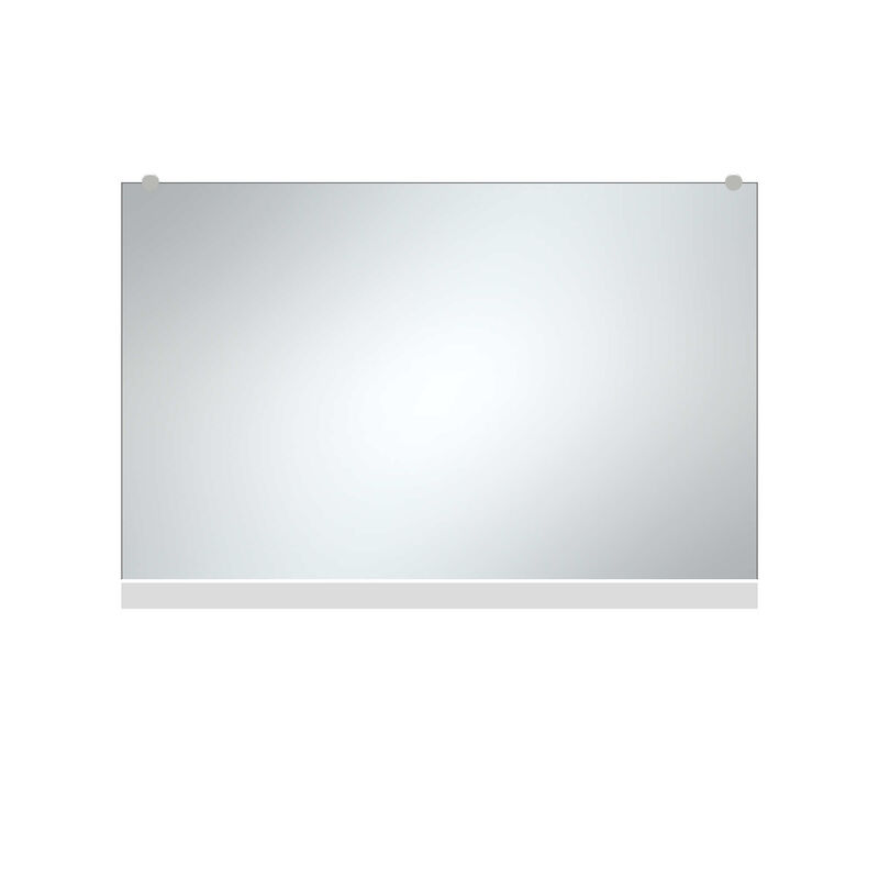 HomeRoots 47" Black Metal Leaning Framed Full Length Hanging Mirror image number 2