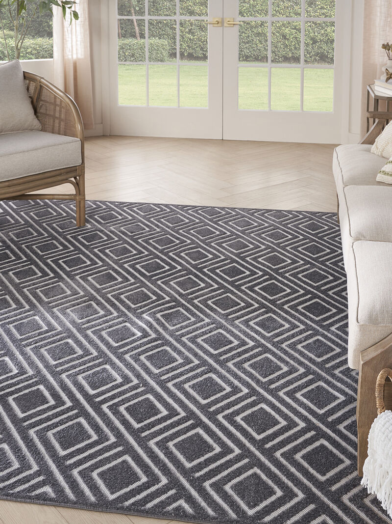 Care Free CAF03 Gray 9'2" x 12' Rug