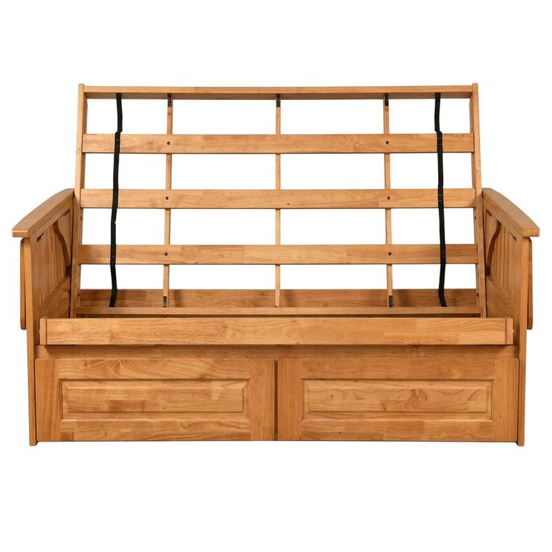 Futon Sofa Bed with Frame and Mattress image number 0