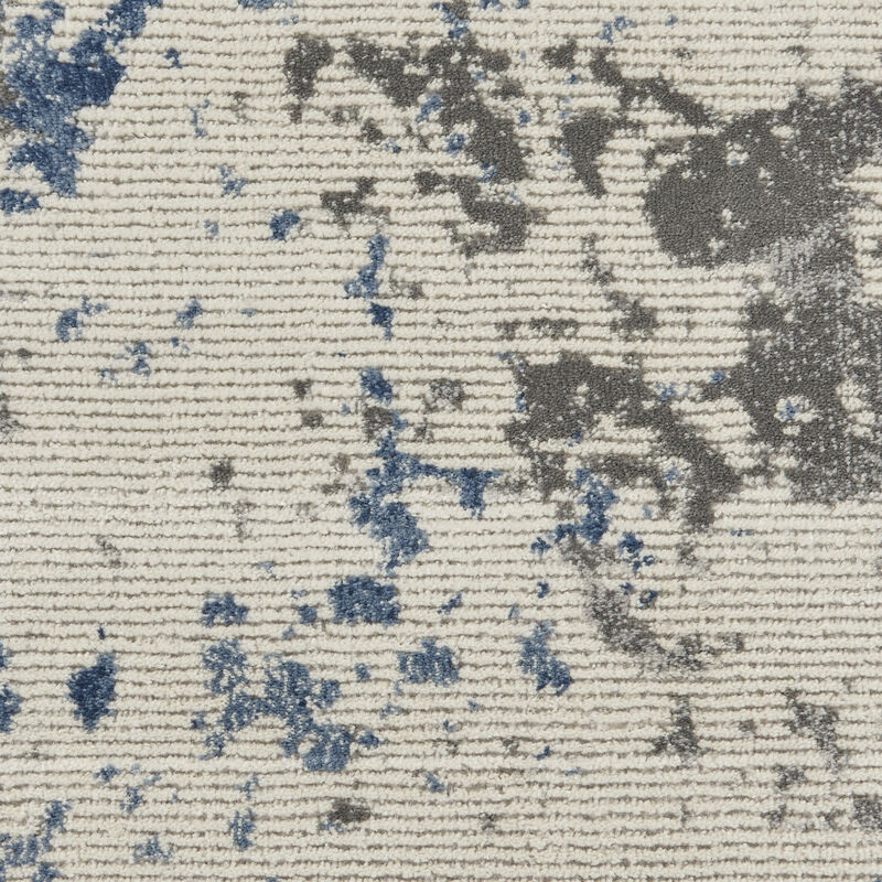 Rustic Textures RUS08 Gray/Blue 2'2" x 7'6" Rug image number 5