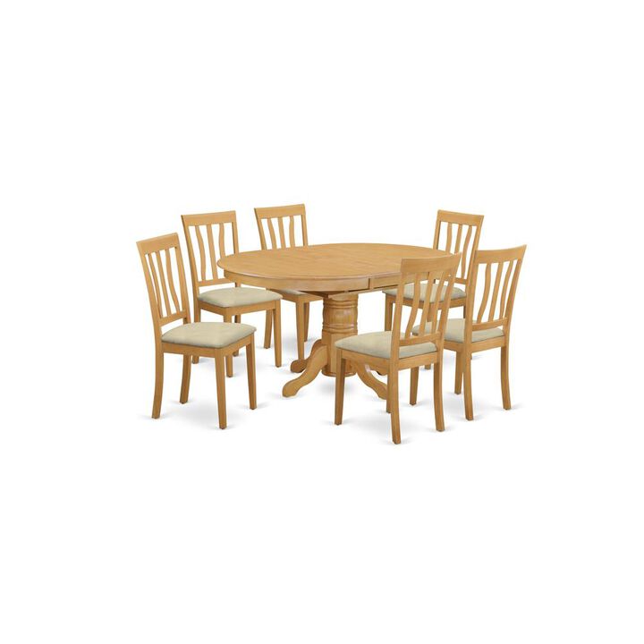 7 Pc Dinette Table set - Kitchen dinette Table and 6 Dining Chairs