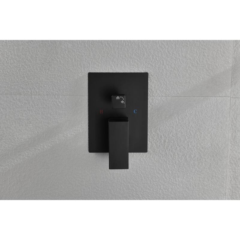 12" Rain Shower Head Systems Wall Mounted Shower With 12 In. X 20 In. Shower Niche