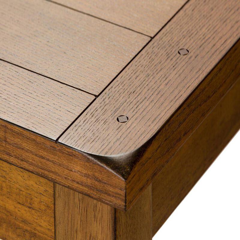 Liberty Furniture Treasures Rectangular Leg Table - Oak in Rustic Oak image number 4