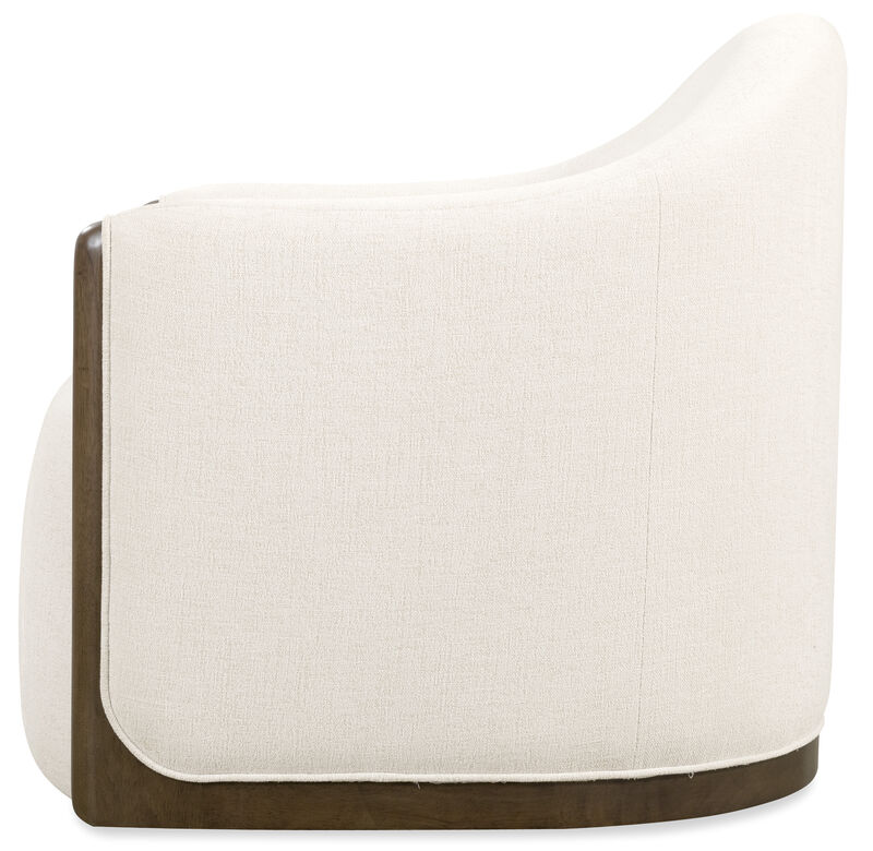 Cora Favara Ivory Swivel Chair