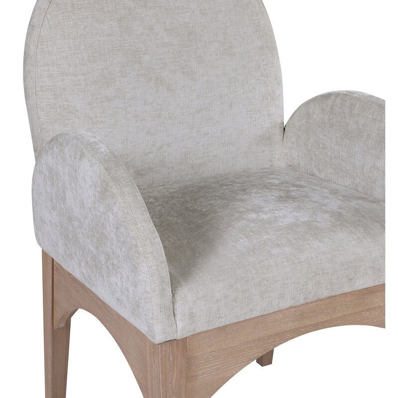 Meridian Furniture Waldorf Grey Chenille Fabric Dining Chair