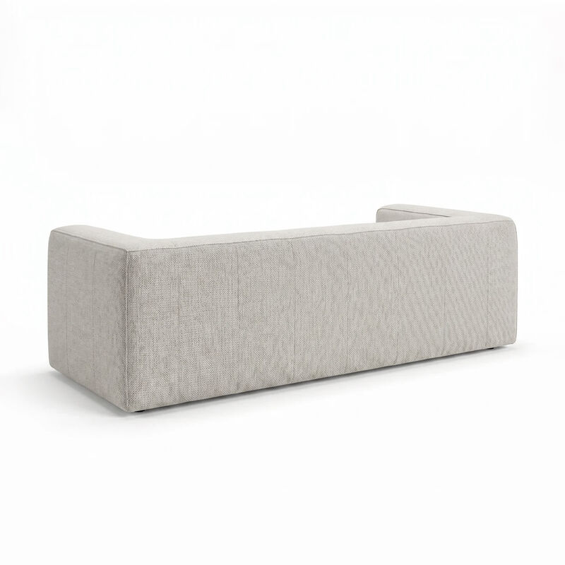 Aurora Pebble Beige Heavy Basketweave Sofa image number 2