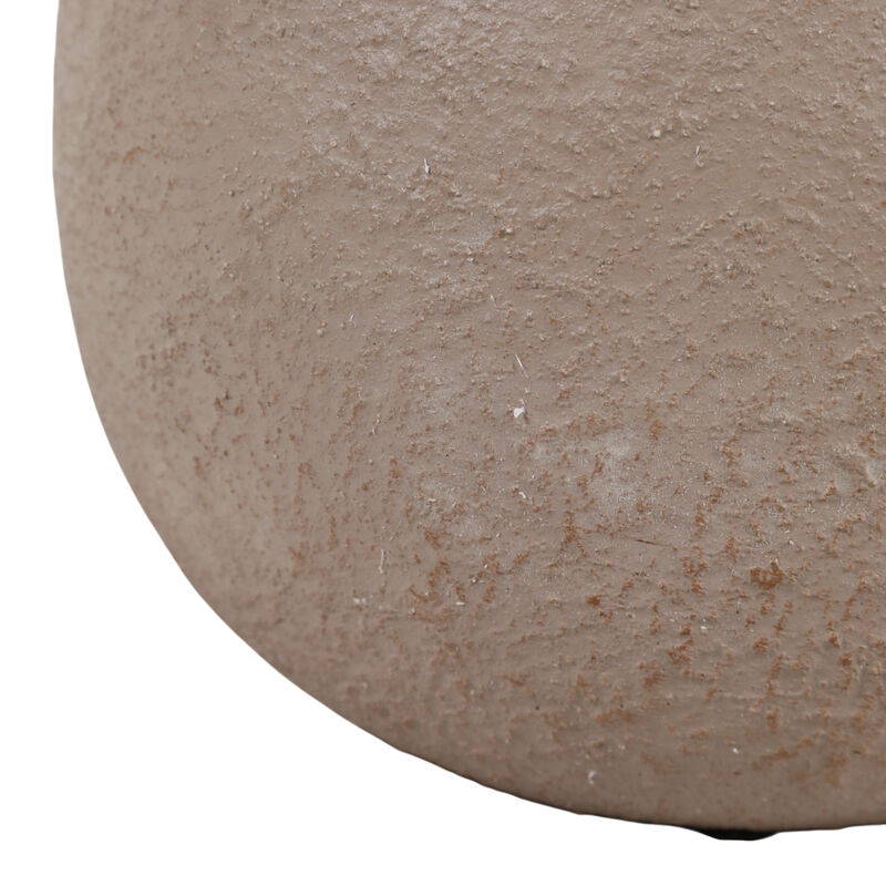 10x8" Rounded Terracotta Vase, Brown image number 3