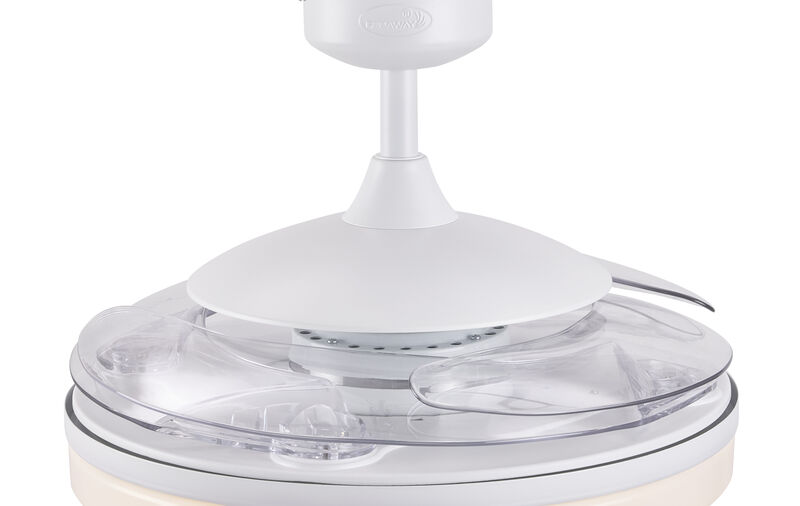 Fanaway Evo2 48" Retractable Blade Ceiling Fan with Light and Remote, Modern Fandelier Ceiling Fan, Patented Design Technology, Stronger Thicker Blades image number 3
