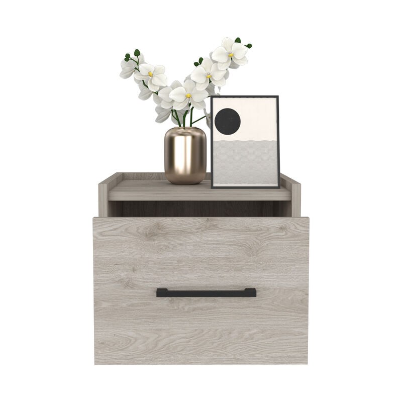 Streamdale Floating Nightstand Calion, Bedroom, Light Gray