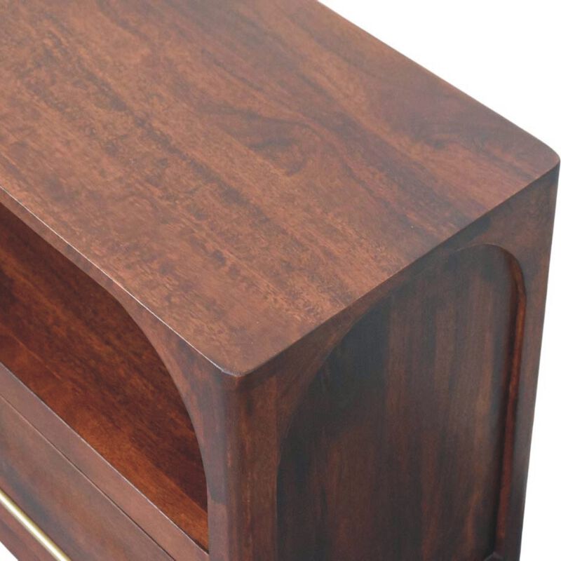 Artisan Furniture Solid Wood Larissa 2 Door Chestnut Cabinet image number 5