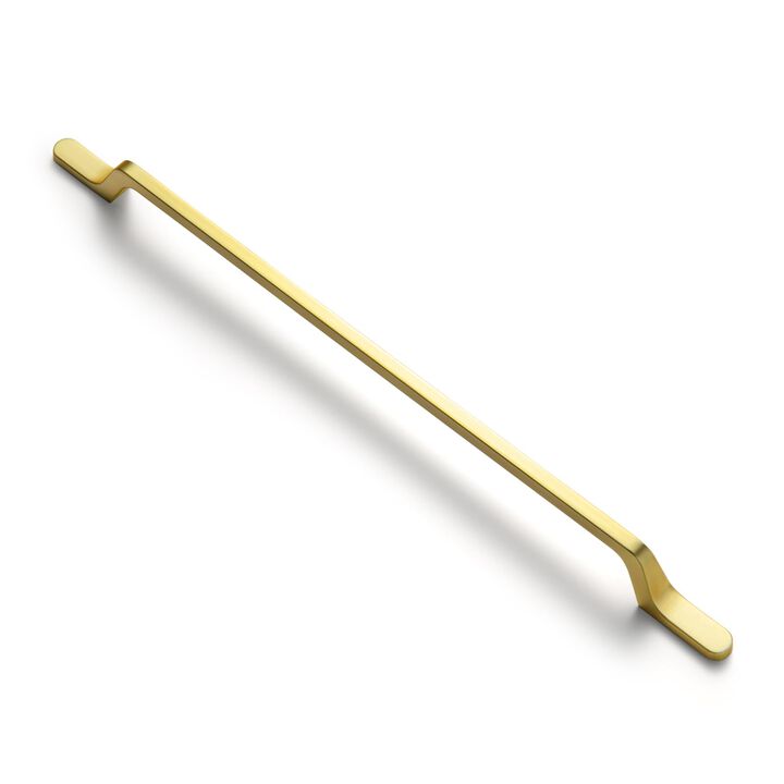 Goo-Ki 6 Pack Brushed Brass Cabinet Handle Drawer Pulls - 11.34""(288mm) c-c Modern Bar Handles Pull Kitchen Cabinet Hardware fo