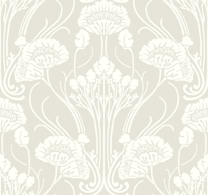 Nouveau Damask Beige Wallpaper image number 0