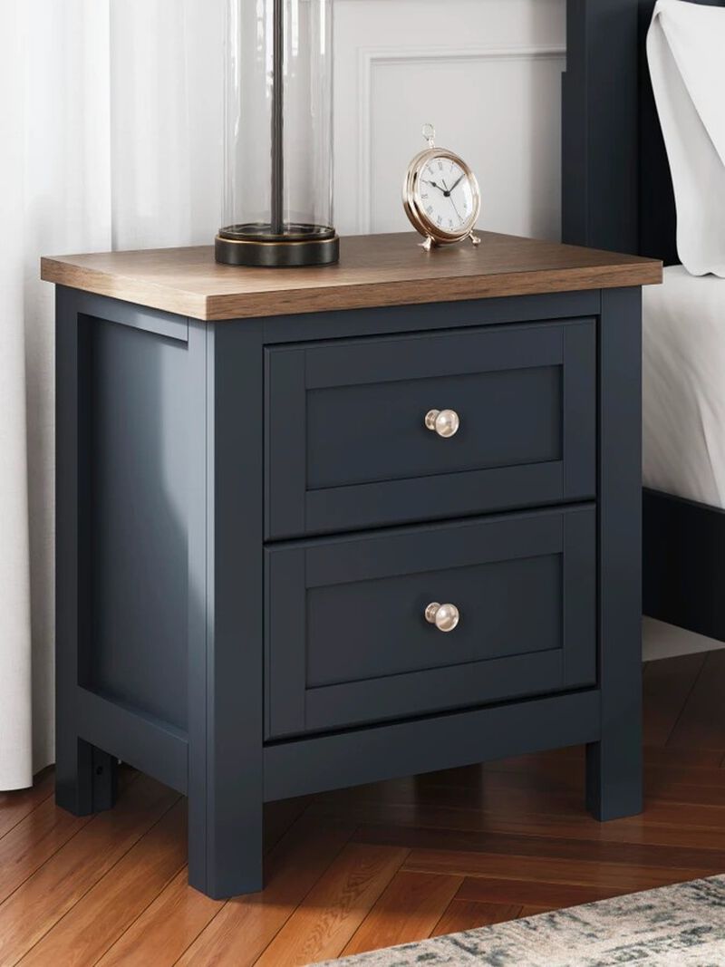 Landocken Two Drawer Nightstand image number 2