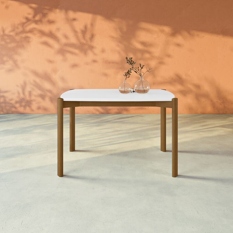 Gales White 47" Dining Table