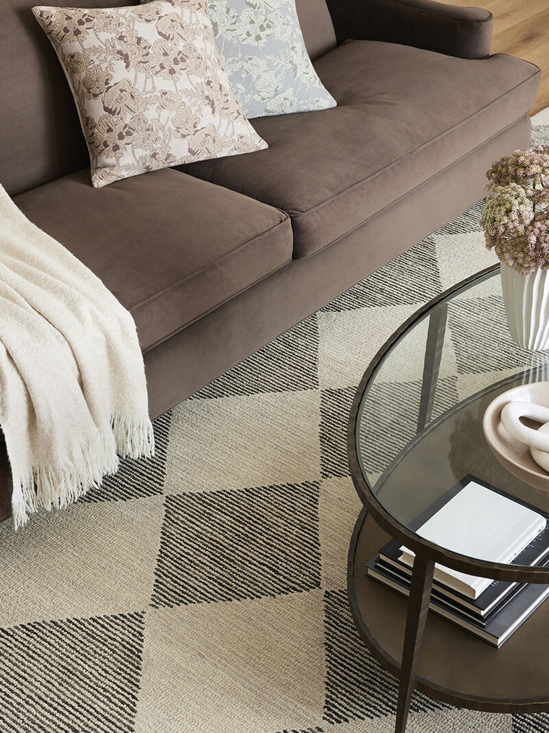 Francis FRA01 Beige/Charcoal 3'6" x 5'6" Rug