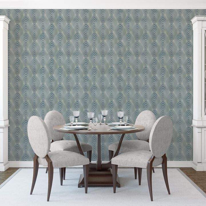 Utopia Green Arch Array Textured Wallpaper G68020