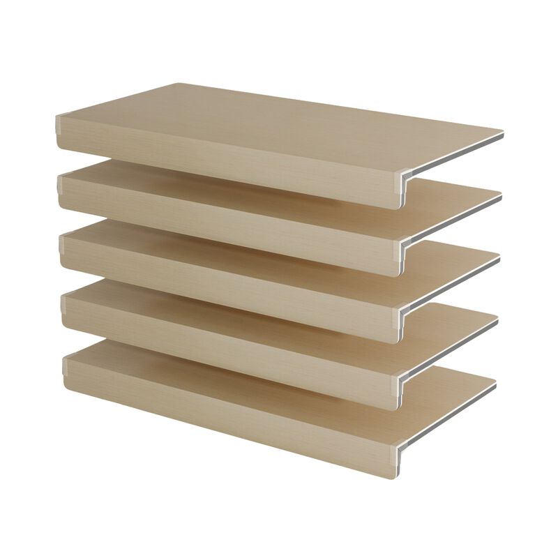ELEMENT ACE 5 Pack Foamed PVC Wire Shelf Covers Removable Wire Rack Covers for Closet, Pantry, Cabinet, Bathroom and Kitchen Shelving Decoration image number 0